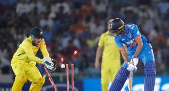 Mohali ODI PIX: Zampa removes openers, Iyer departs