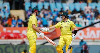 ODI PHOTOS: Australia post 352/7 against India