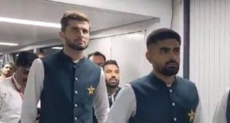 Pakistan team touches down in India after seven years