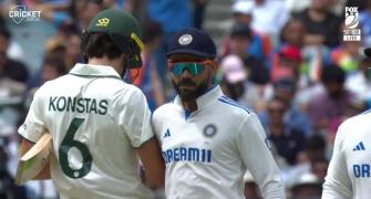 Konstas Clashes With Kohli At MCG