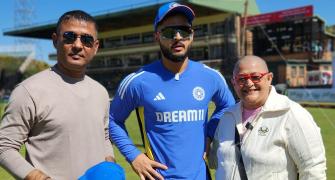 Riyan Parag debuts for India! Dad gives cap