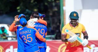 1st T20I PHOTOS: India limit Zimbabwe to 115/9
