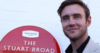 Stuart Broad gets his name etched at Trent Bridge