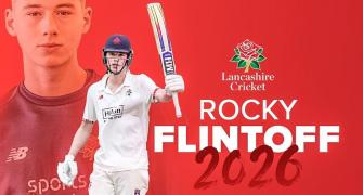 Flintoff's 16-year-old son Rocky's record-breaking ton