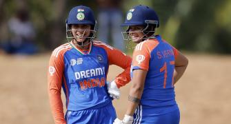 PIX: India crush B'desh, enter Women's Asia Cup final