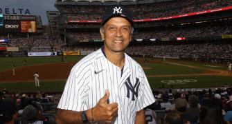 What's Dravid Doing At A Yankees Game?
