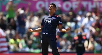 T20 WC PIX: Spirited USA restrict Pakistan to 159