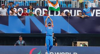 T20 WC PIX: Arshdeep shines; India limit USA to 110