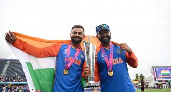 Victorious India's homecoming disrupted by hurricane!