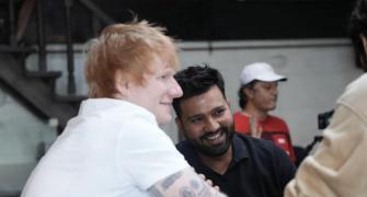 What's brewing between Rohit Sharma and Ed Sheeran?