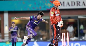 IPL Final Photos: KKR bowlers rip through SRH line-up