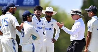 Kishan, umpire clash over ball change; India A lose