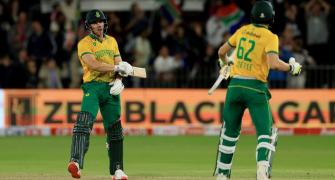 2nd T20I PIX: SA stun India, Varun's heroics in vain