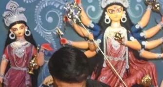 Dada, Lara Celebrate Durga Puja