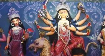 Dada, Lara Celebrate Durga Puja