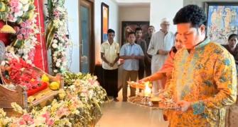 SEE: Sachin Tendulkar's Ganesh Chaturthi Ritual