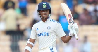 Chennai Test PIX: Jaiswal hits fifty but B'desh on top