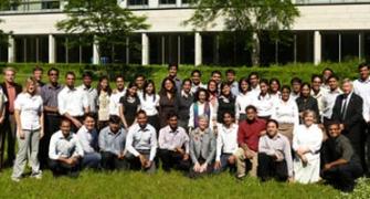 Indian MBA students learn about the global corporate world
