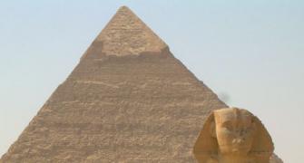 In Egypt, the land of the Pharoah & Sphinx