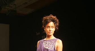 Rohit Verma models gown for Krishna Mehta!