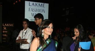 Spotted: Ravishing Raveena in midnight blue