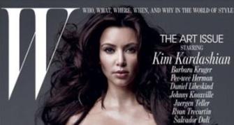 Kim Kardashian poses in the buff for mag cover