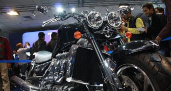 PHOTOS: Triumph's superbikes at Auto Expo 2012