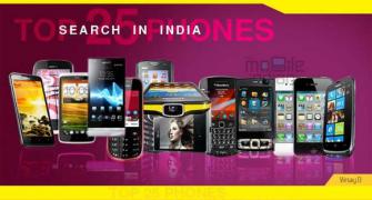 Top 25 most searched phones in India