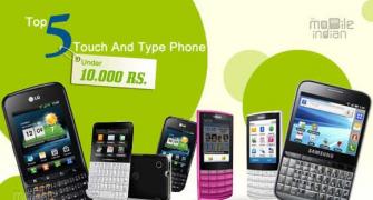 Top 5 touch-and-type phones under Rs 10,000