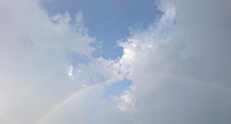 Monsoon pics: A rainbow in the clouds