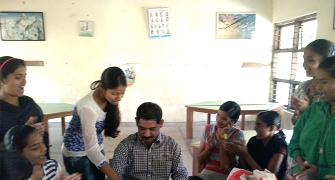 Thoughtful gift: NGO children surprised me on my birthday