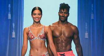 Pics: Models make a splash in bikinis