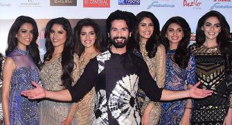 Why is Shahid surrounded by so many gorgeous women