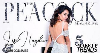 Lisa Haydon parades her sexy figure in a backless gown