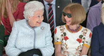 Pics: Queen Elizabeth II makes London Fashion Week debut!