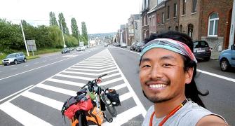 Why is this man from Nagaland travelling the world on a bamboo bike