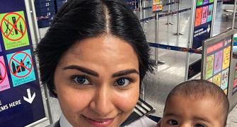 Female pilot takes baby to work. Here's what happened next!