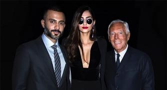 Cleavage-baring Sonam goes sexy for Armani