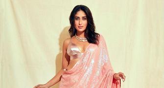 Desi swag! Kareena rocks a sari with a bralette