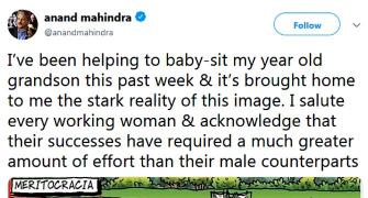 'I salute every working woman': Anand Mahindra's post goes viral