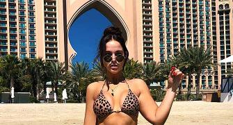 'Paw-sitively' sexy! Celebs stun in leopard print swimsuits