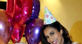 Sophie Choudry celebrates her pet's birthday in style