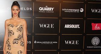 OMG! Ananya Panday flaunts curves in a nude dress