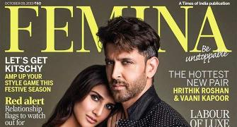 Hrithik and Vaani get cozy on the cover of Femina