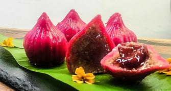 How to make Strawberry and Coconut Modak