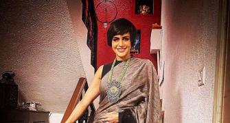 Mandira's Cheerful Sari Looks