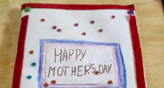 10-yr-olds make card for late Mom