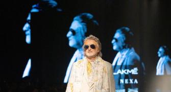 Wow! Is that Rohit Bal modelling on the ramp?