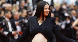 Adriana Bares Baby Bump At Cannes 