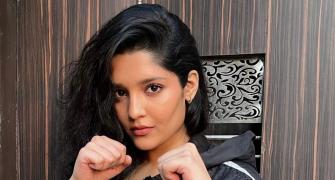 Ritika Singh's Hot Boxer Babe Look